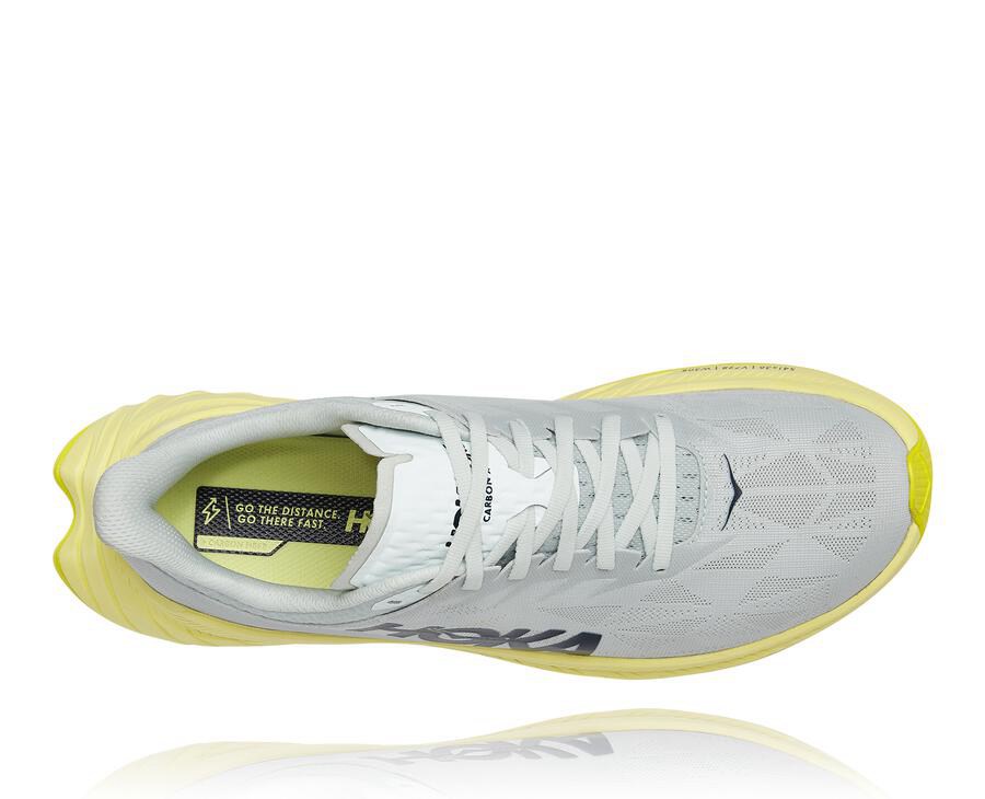 Hoka One One Running Shoes Mens White - Carbon X 2 - 17386WRXH